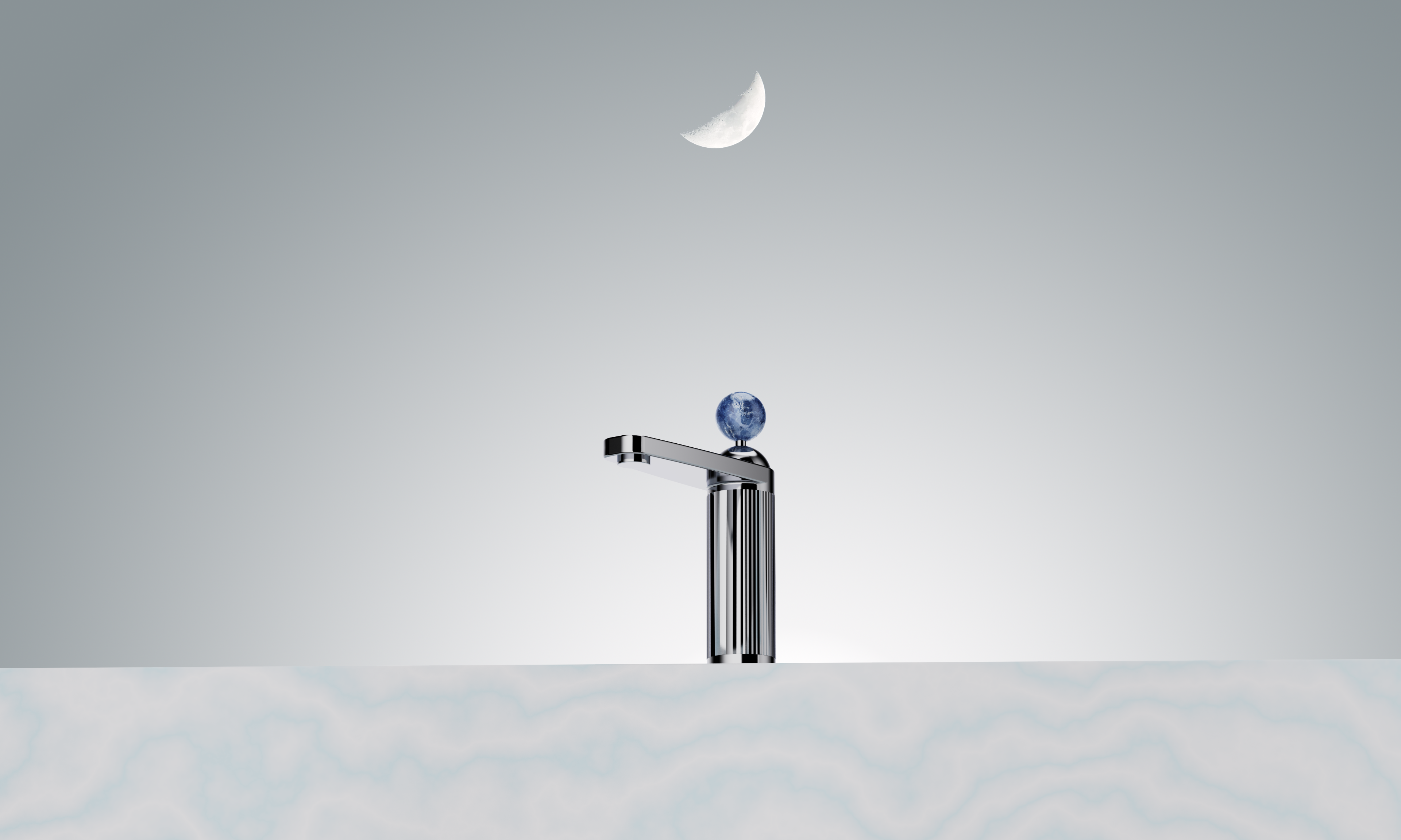 water tap，bathroom，Metal，