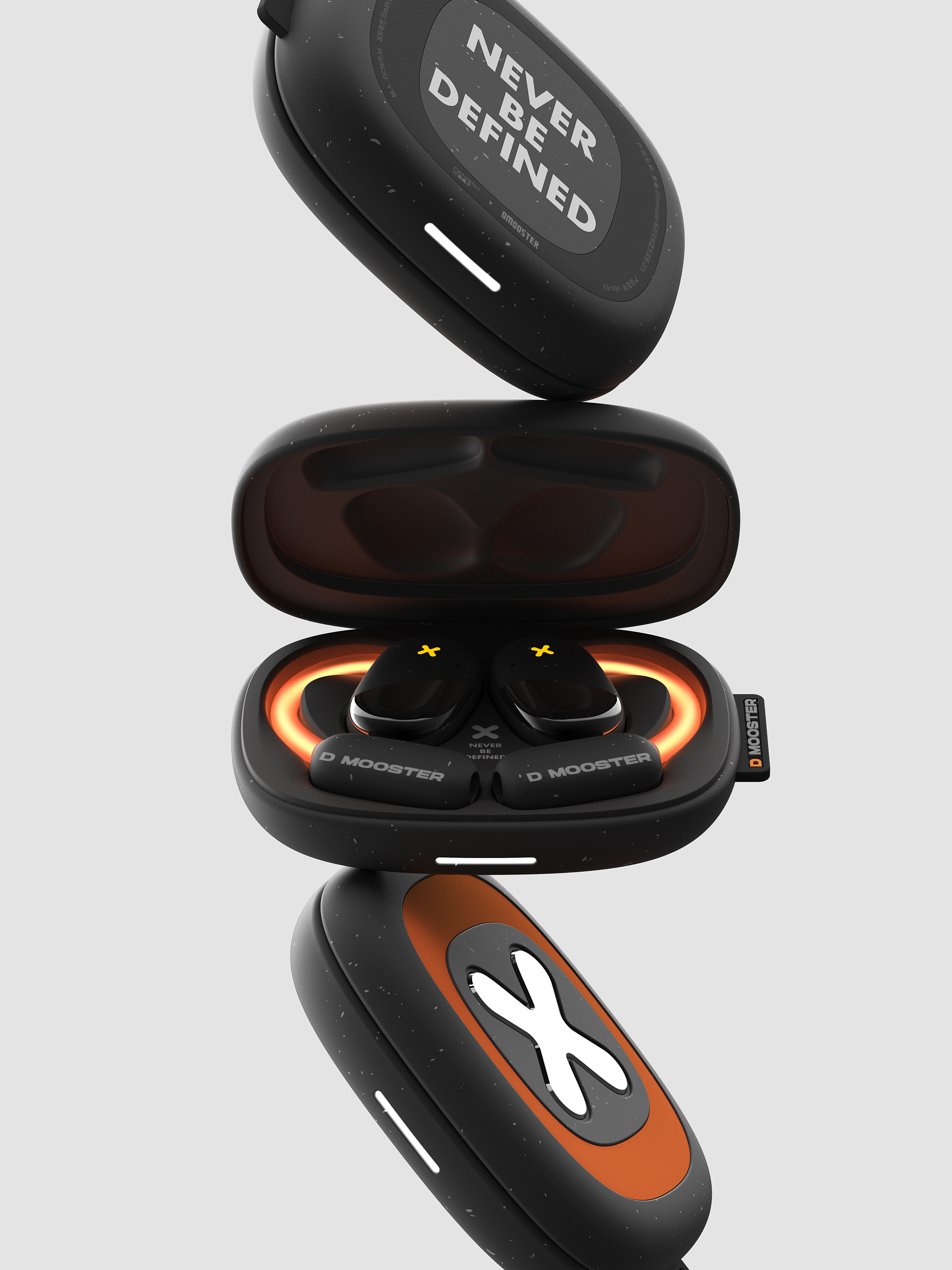 Big Monster，dmooster，Bluetooth headset，Sports headset，industrial design，Render，Chaopin，