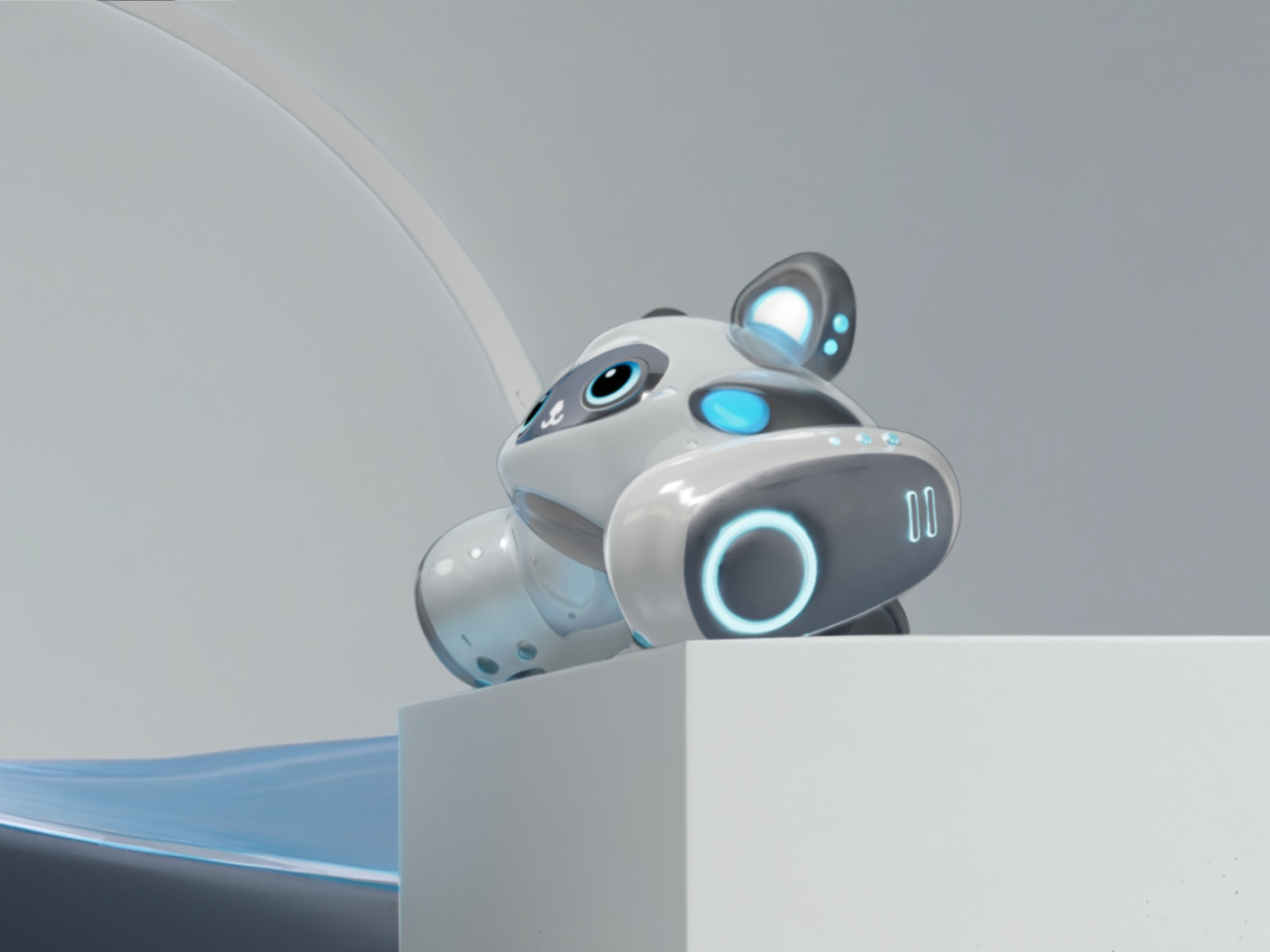 AI robot，emotional support，Care for the Elderly，cute pet，