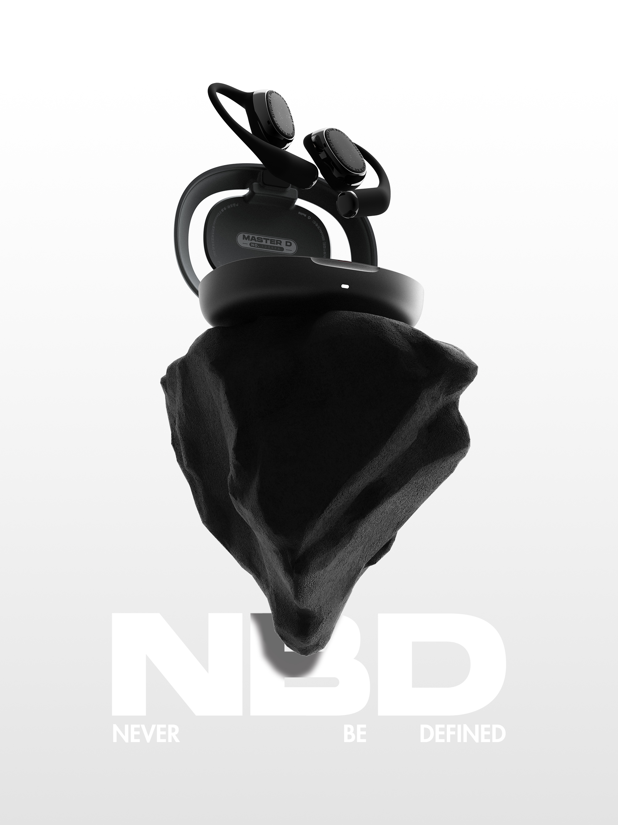 Big Monster，dmooster，Bluetooth headset，Sports headset，industrial design，Render，headset，brand，