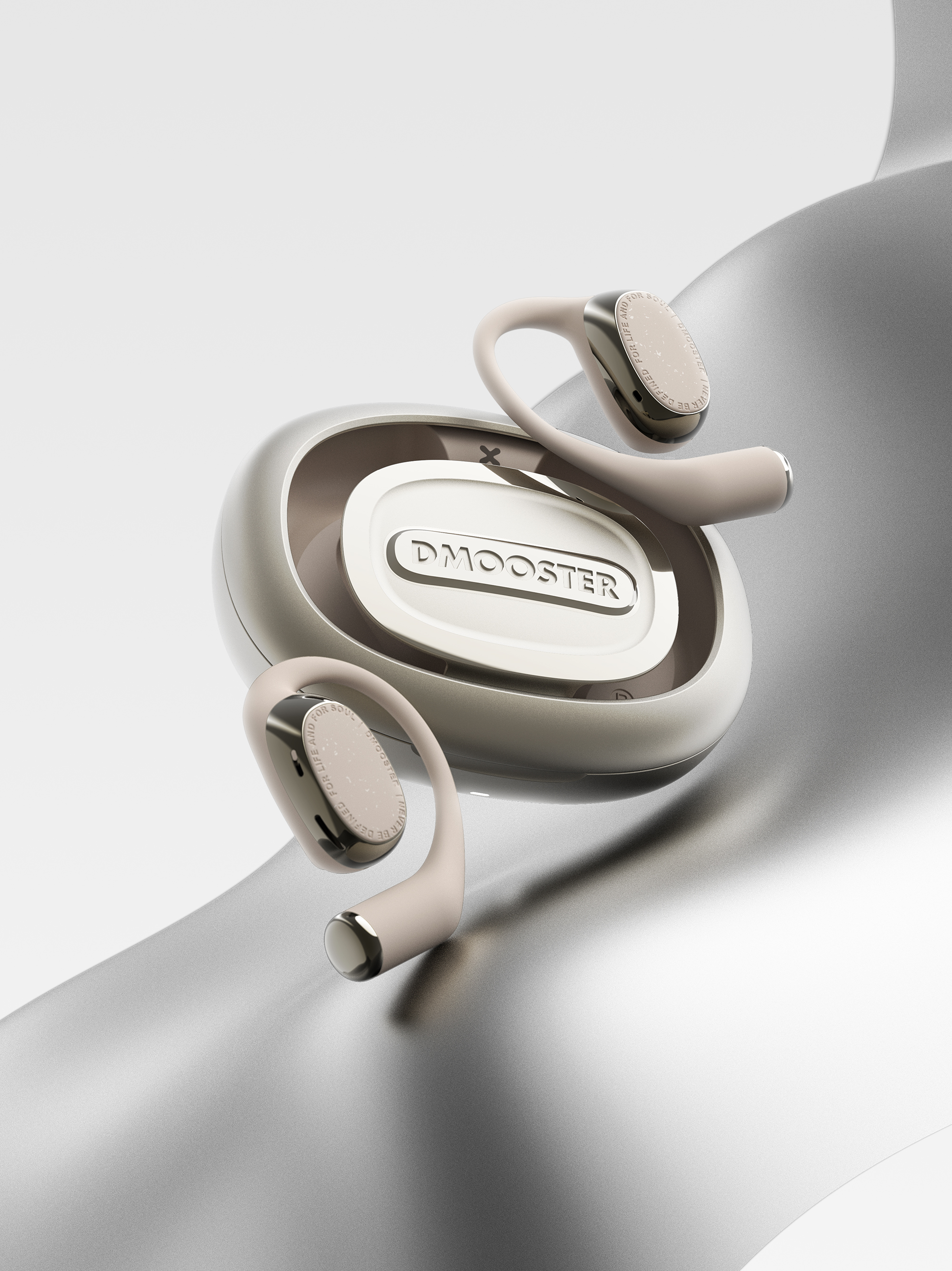 Big Monster，dmooster，Bluetooth headset，Sports headset，industrial design，Render，headset，brand，