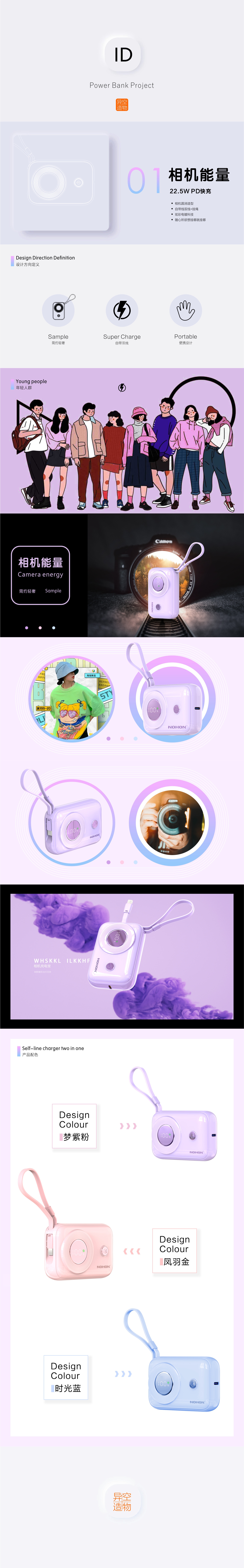 portable battery，Fast charging，fashion，Retro，Own line，