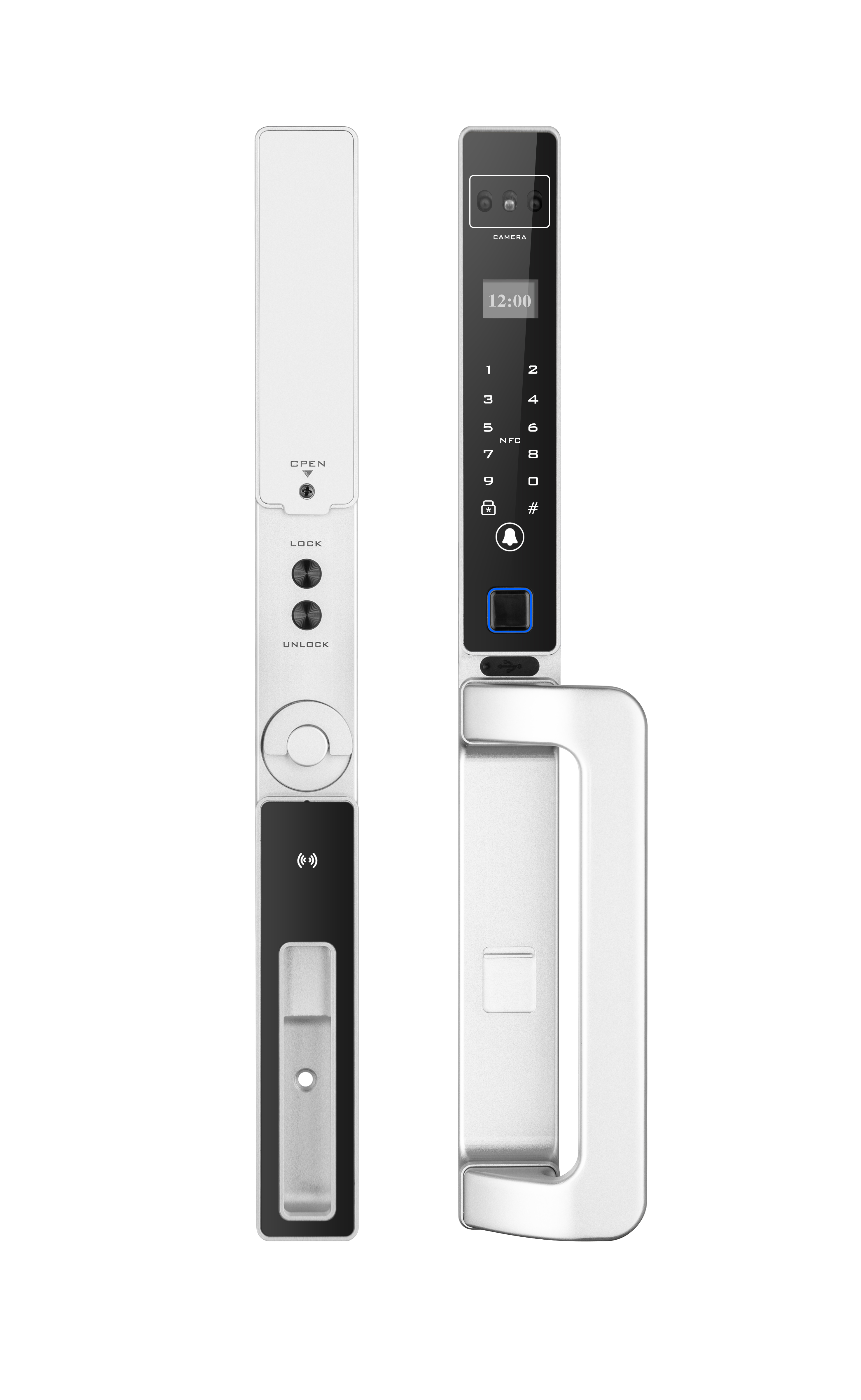 Intelligent lock，Very narrow smart lock，Broken bridge aluminum door smart lock，KFC Door Smart Lock，Courtyard lock，Smartlock，