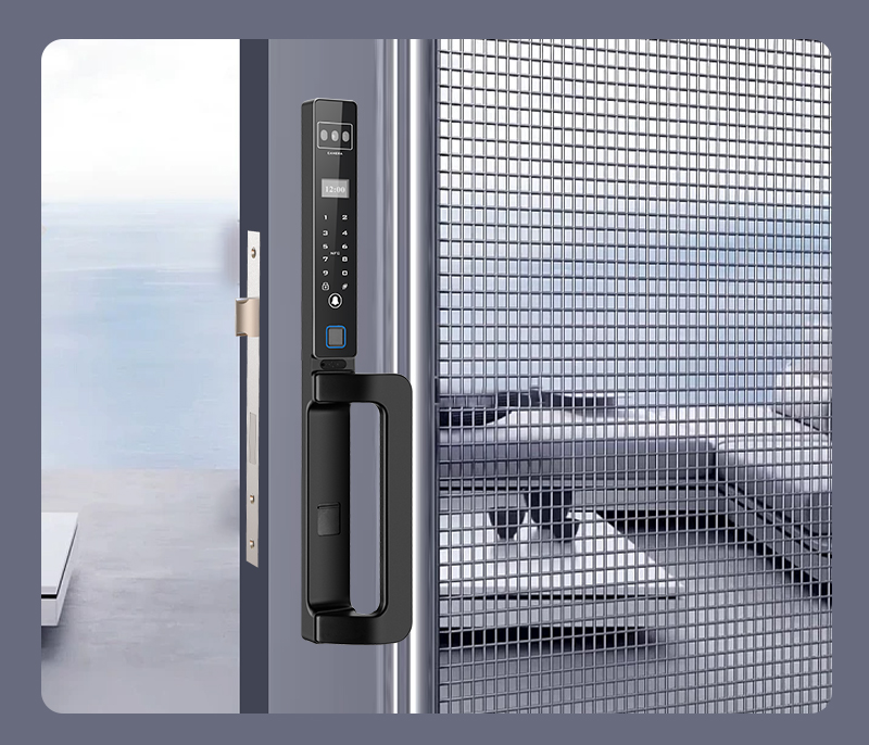 Intelligent lock，Very narrow smart lock，Broken bridge aluminum door smart lock，KFC Door Smart Lock，Courtyard lock，Smartlock，
