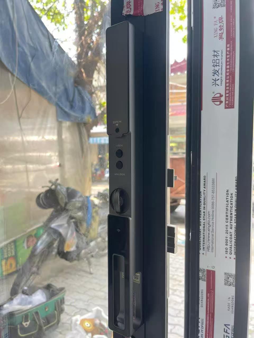 Intelligent lock，Very narrow smart lock，Broken bridge aluminum door smart lock，KFC Door Smart Lock，Courtyard lock，Smartlock，