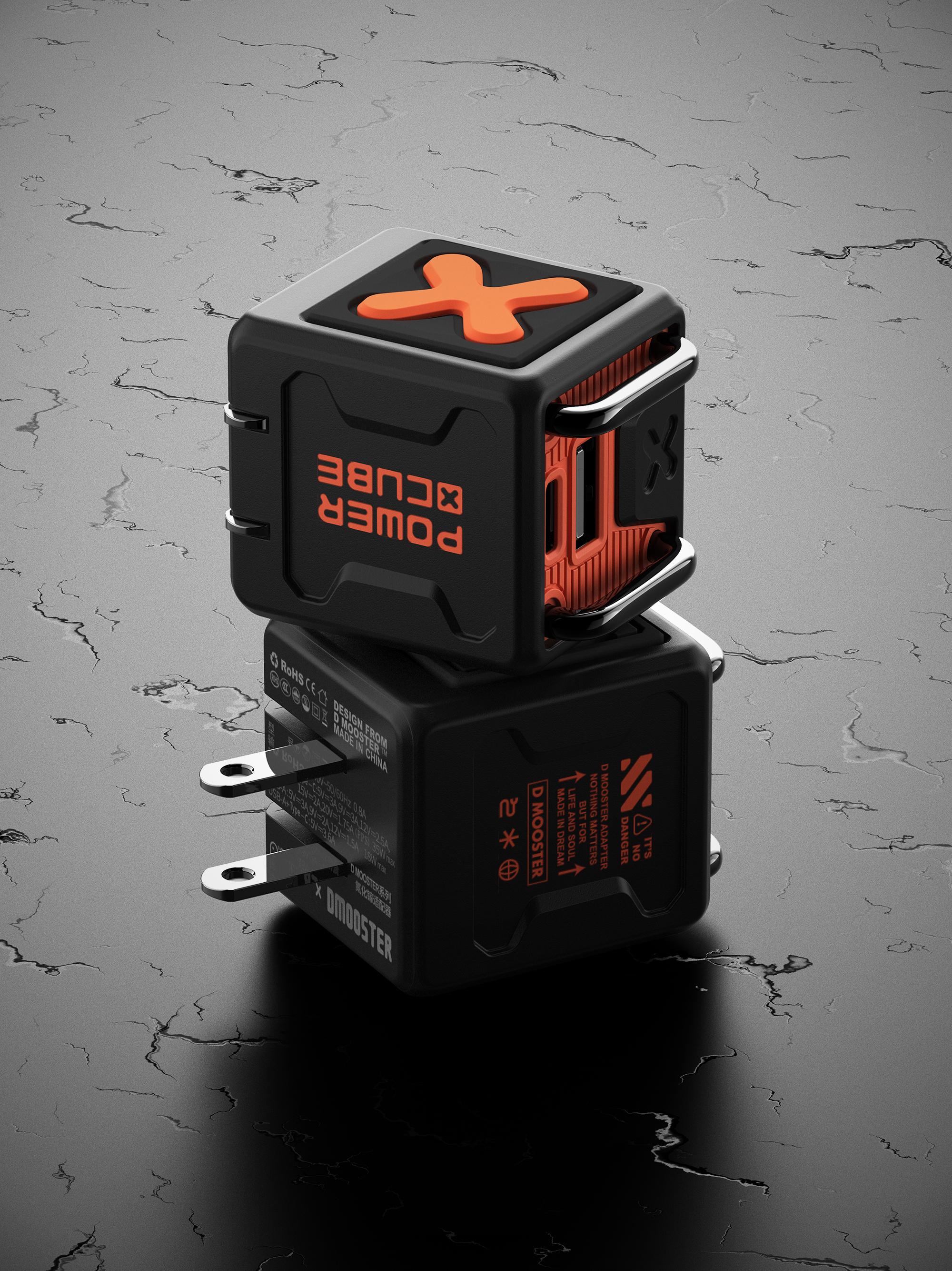 Big Monster，dmooster，Gallium nitride，Filling head，Charger，Quick charging plug，industrial design，Chaopin，