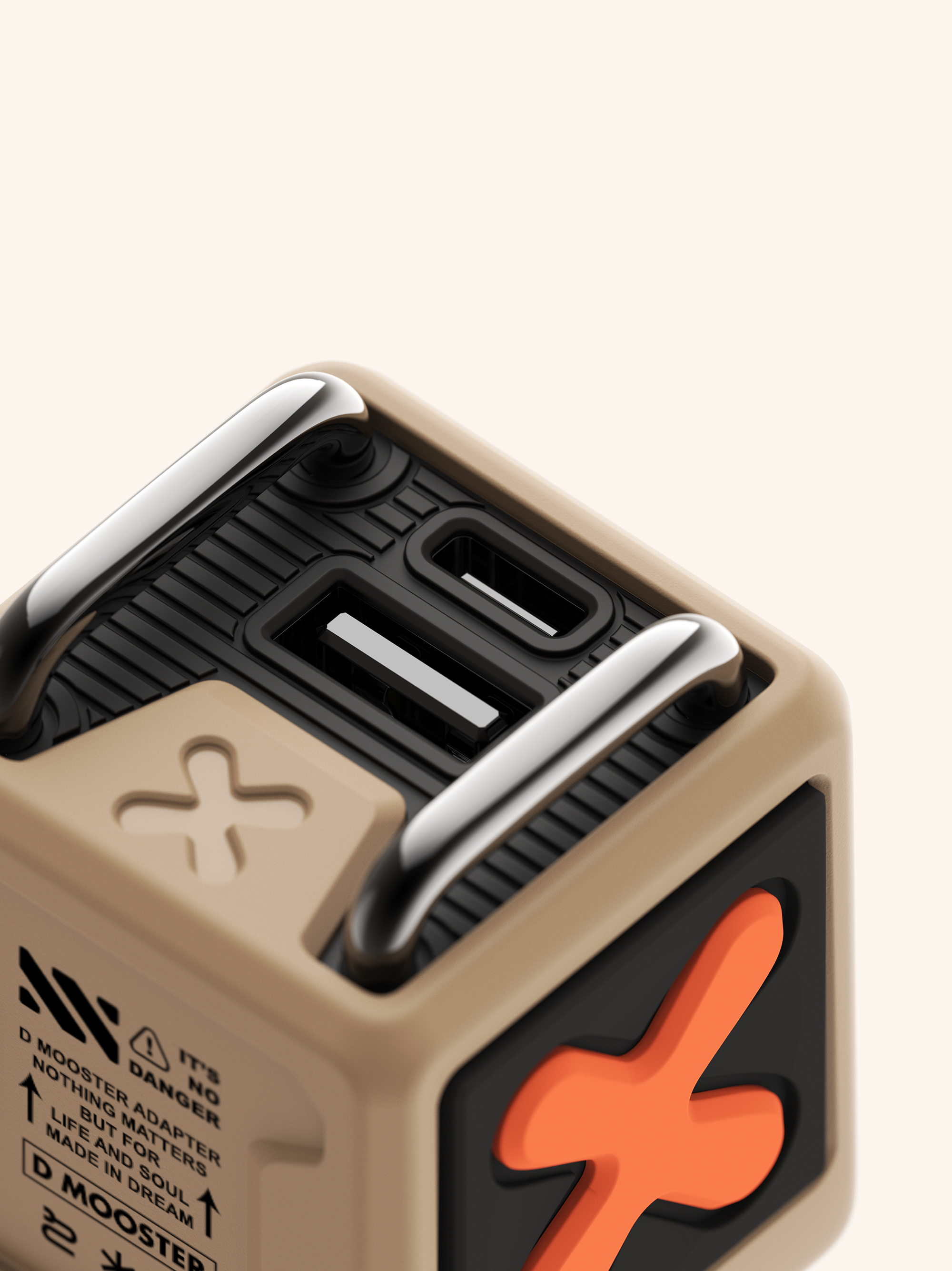 Big Monster，dmooster，Gallium nitride，Filling head，Charger，Quick charging plug，industrial design，Chaopin，