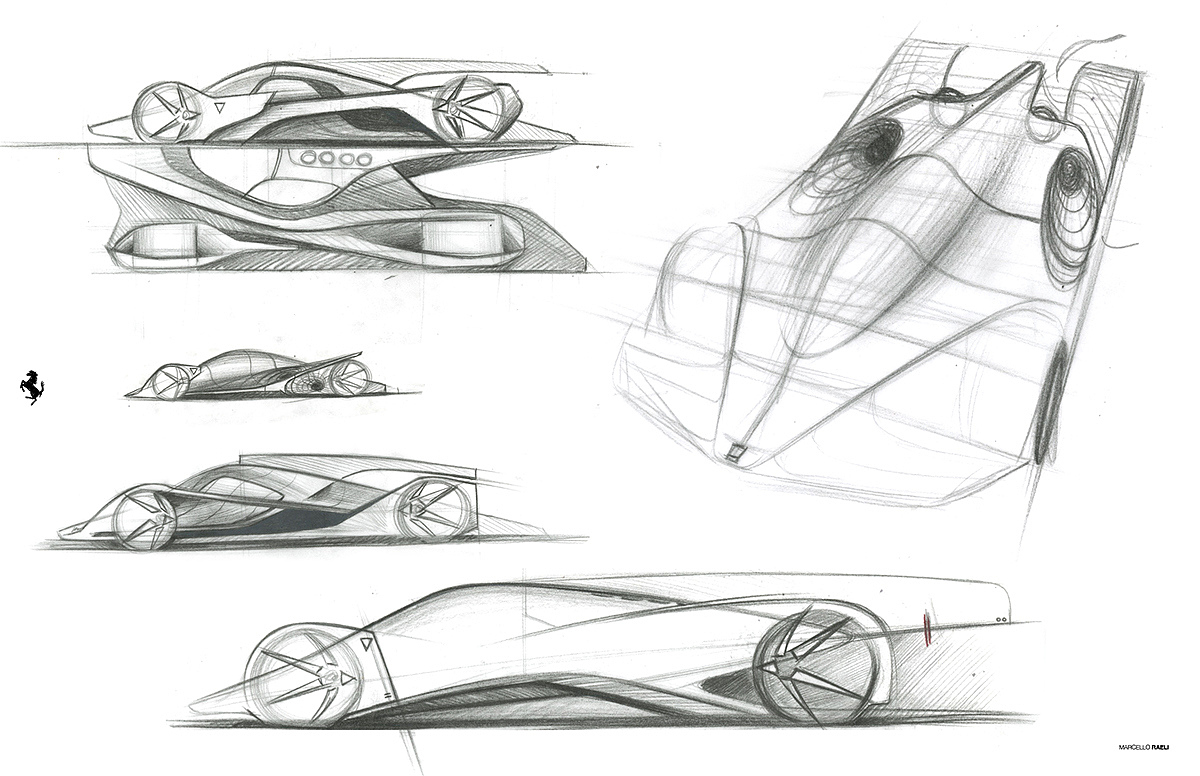 industrial design，Ferrari，Sports car，ferrari，concept，