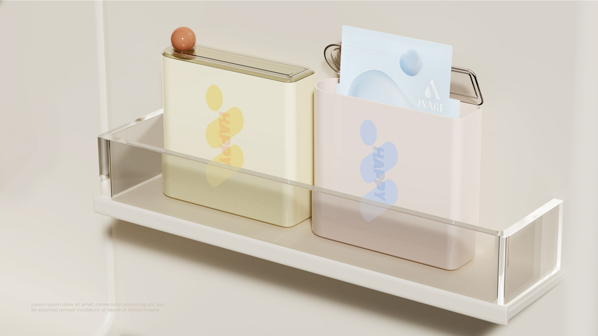 Facial mask，Mask storage，Box，storage box，Refrigerator，