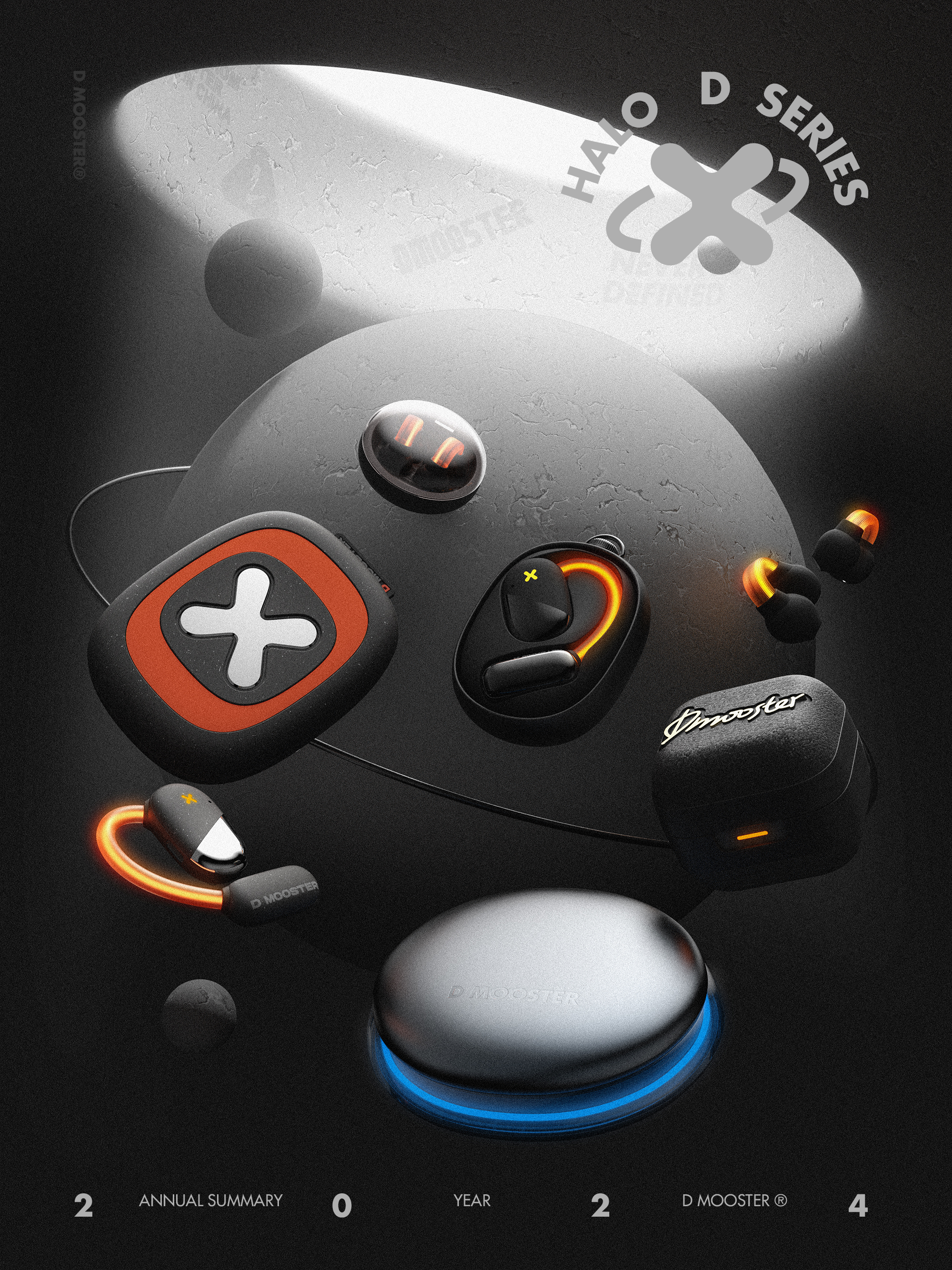 Big Monster，dmooster，industrial design，product design，headset，loudspeaker box，portable battery，electronic product，