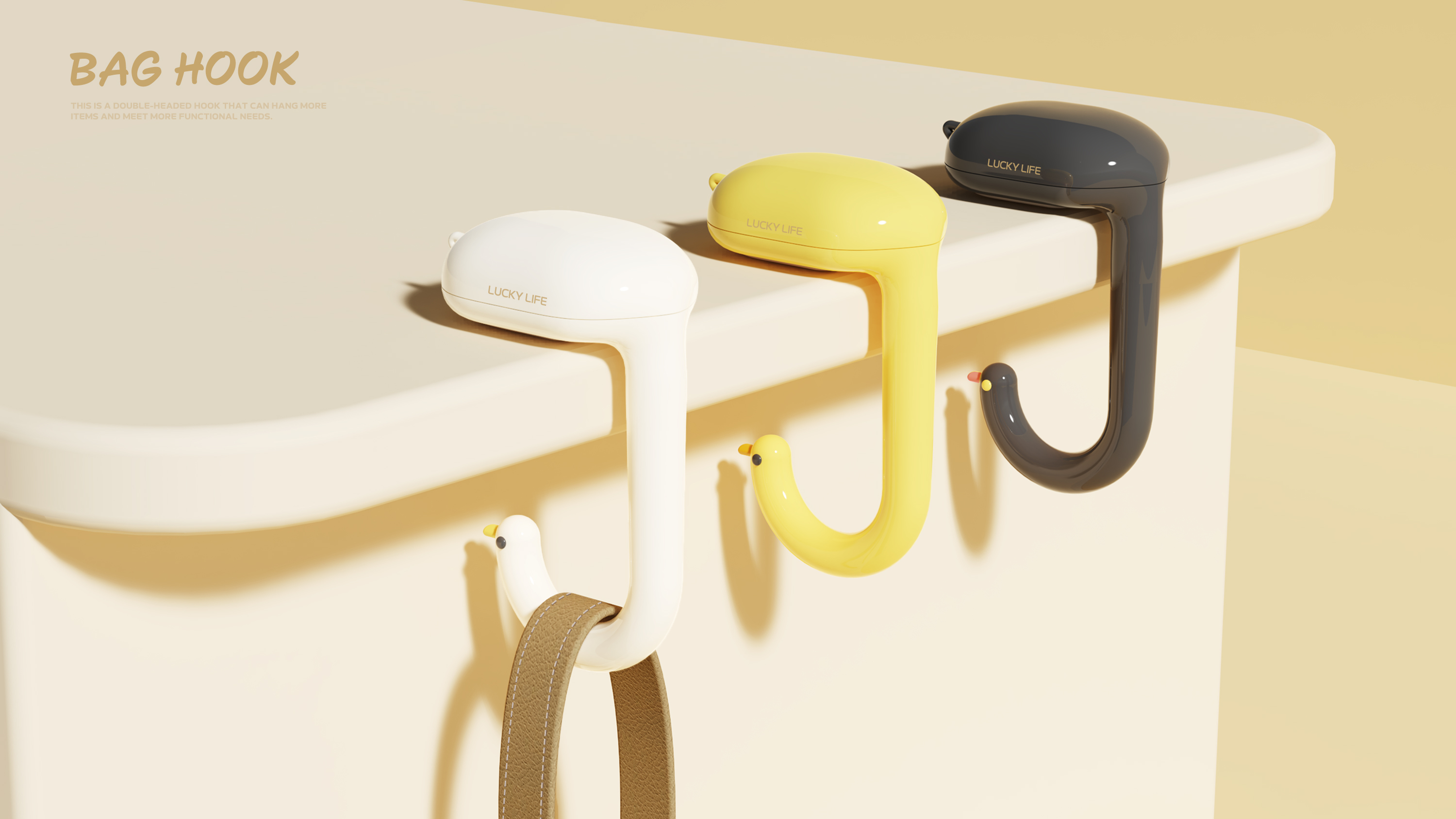 a hook，desktop，Schoolbag hook，lovely，colour，