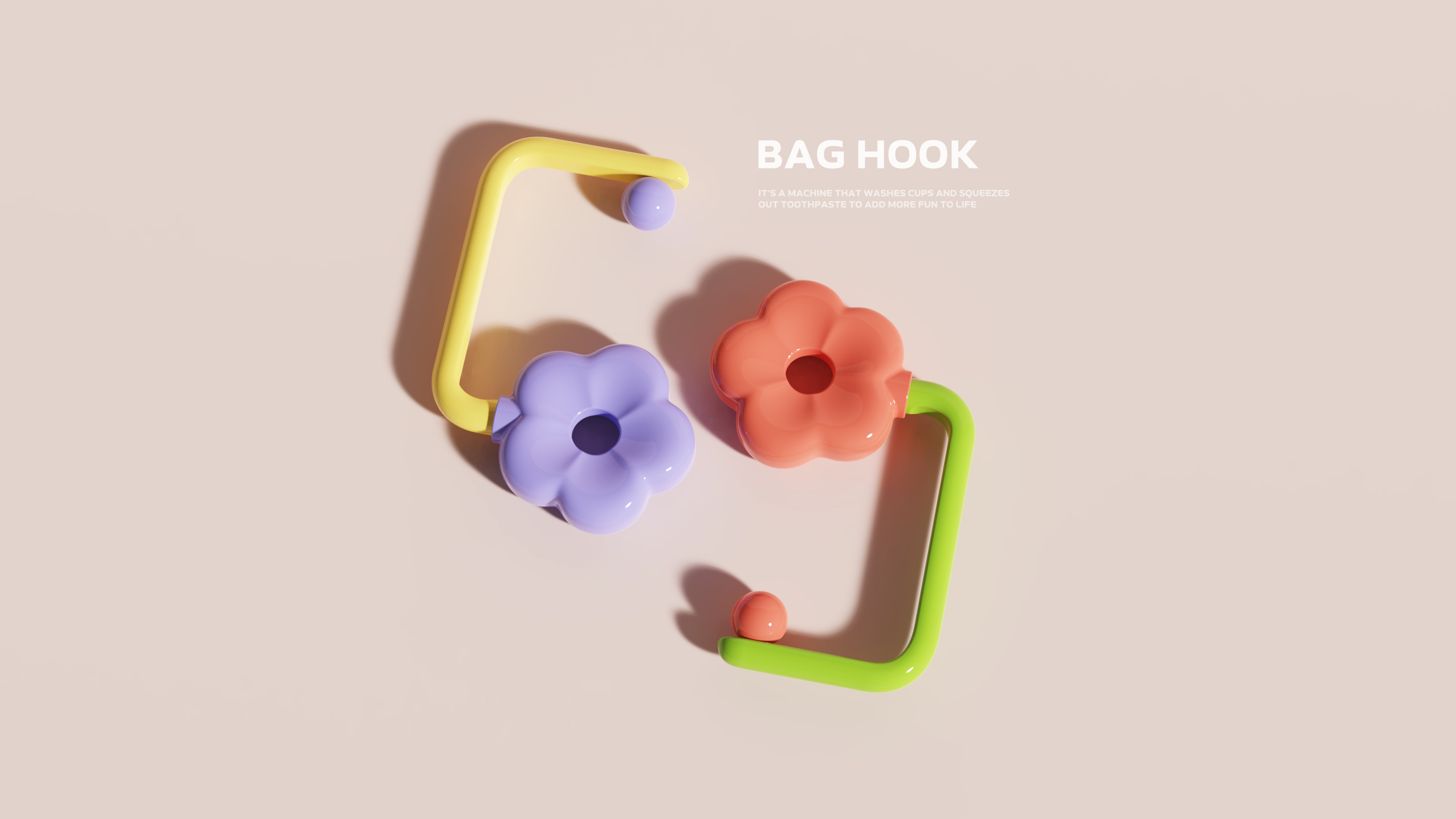 a hook，desktop，Schoolbag hook，lovely，colour，