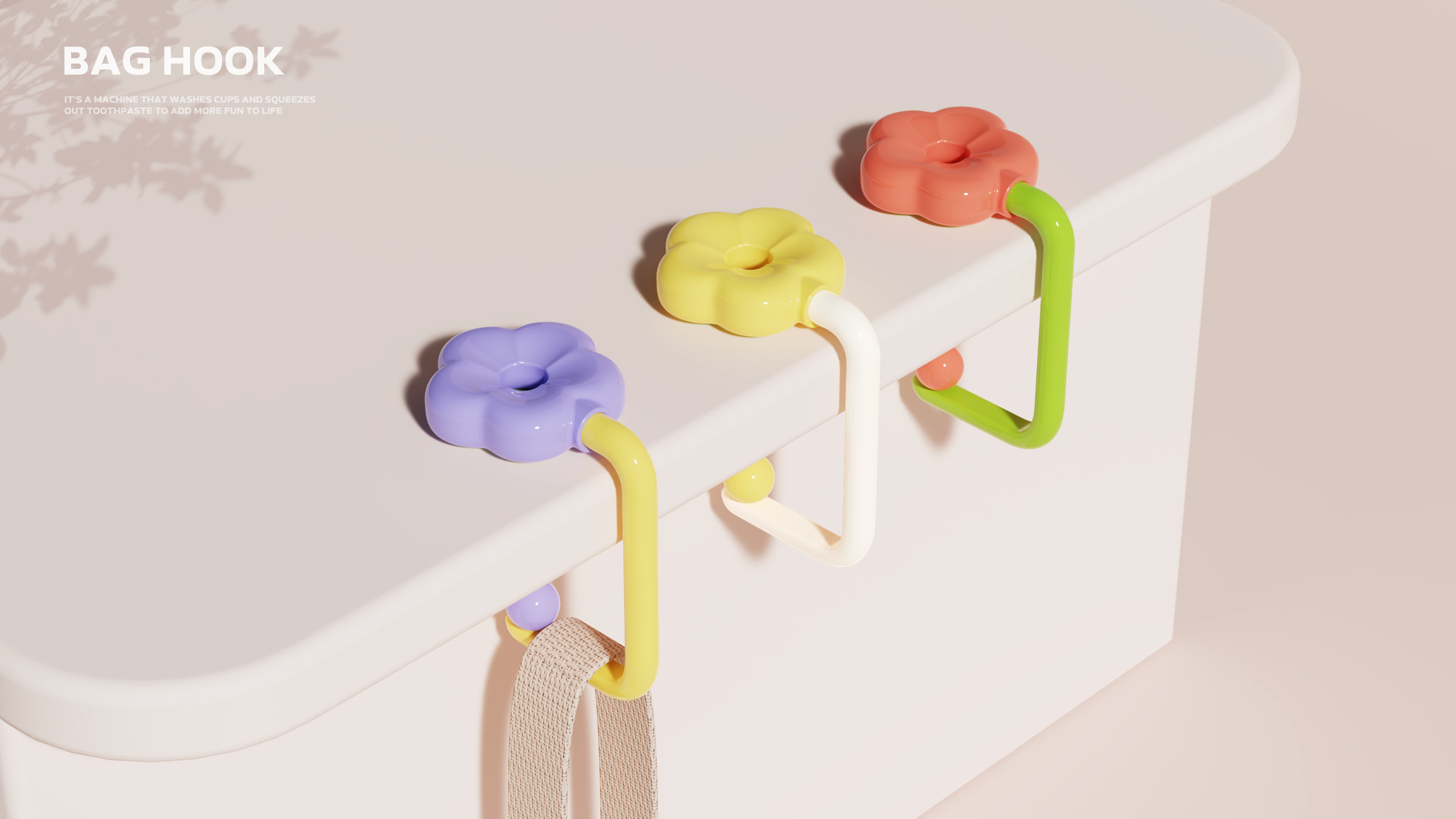 a hook，desktop，Schoolbag hook，lovely，colour，