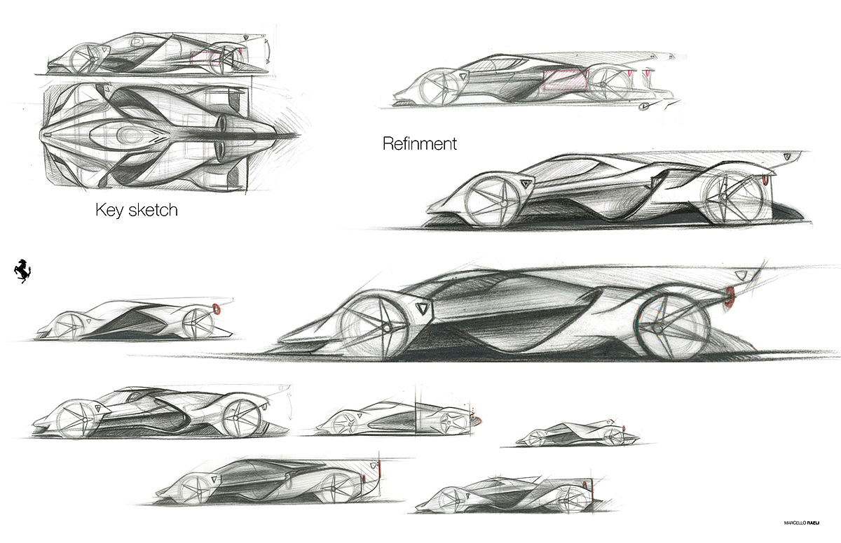 industrial design，Ferrari，Sports car，ferrari，concept，