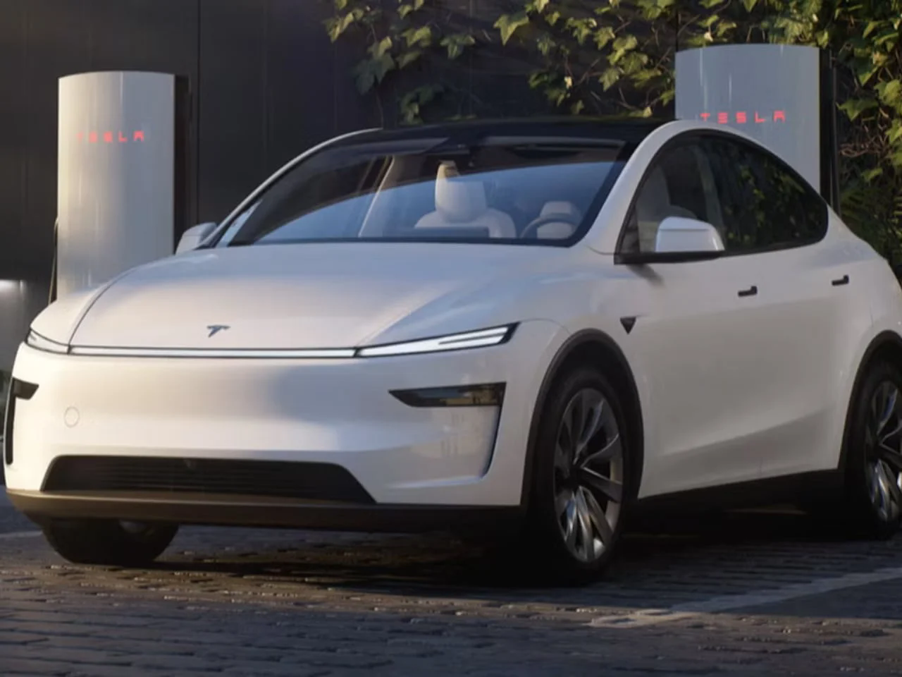 Model Y，Juniper，Tesla，Minimalist style，