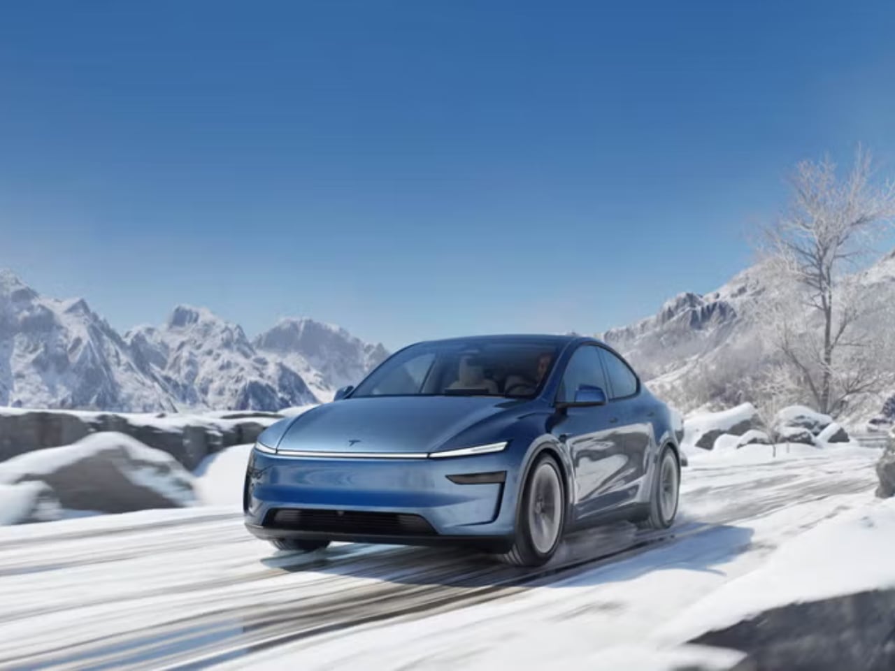 Model Y，Juniper，Tesla，Minimalist style，