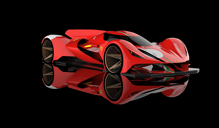 industrial design，Ferrari，Sports car，ferrari，concept，