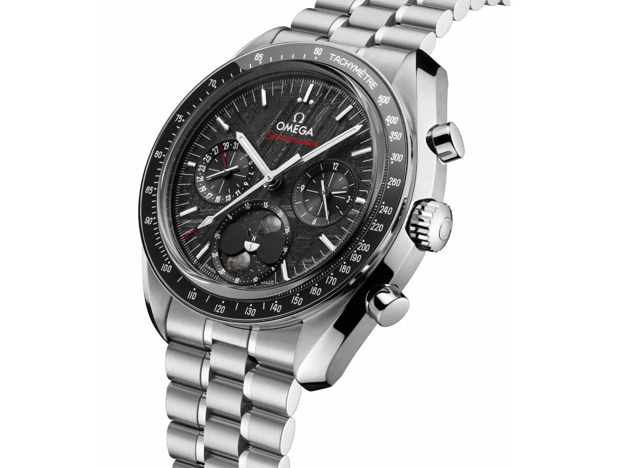 Moon phase function，omega，Meteor dial，Wristwatch，Precise timing，