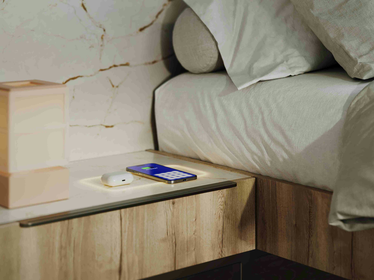 Charging station，Wireless technology，Marble，scene，