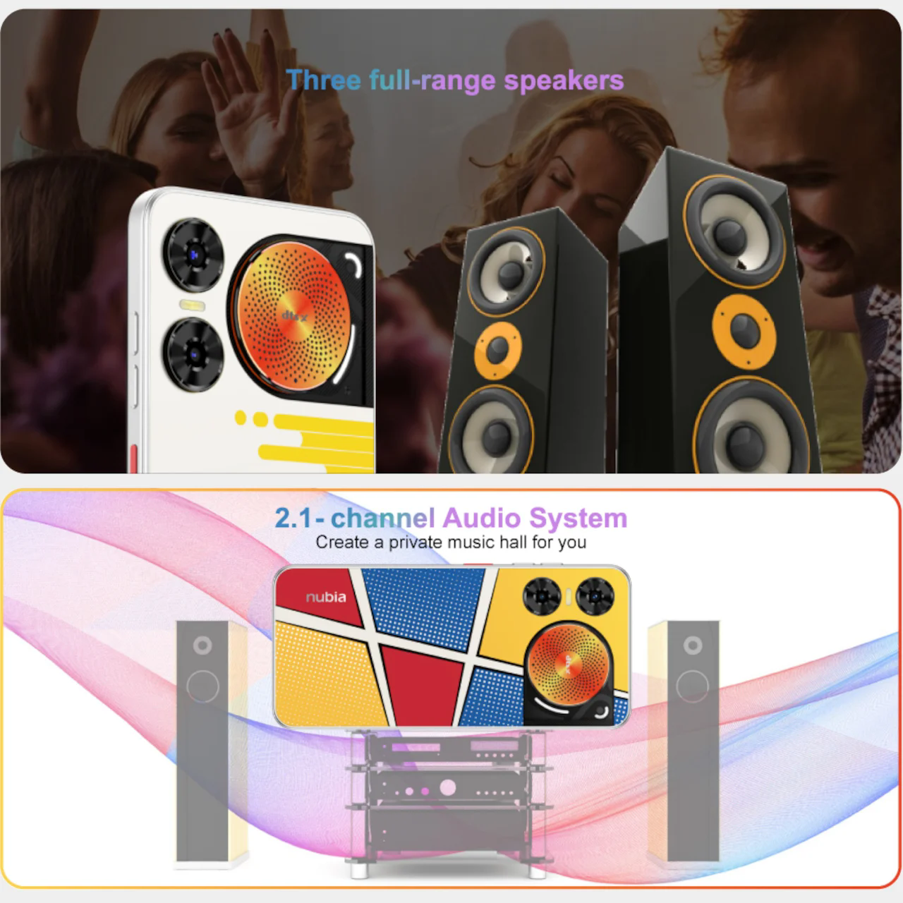 Nubia Music 2，Intelligent mobile phone，Music sharing，Sound quality experience，