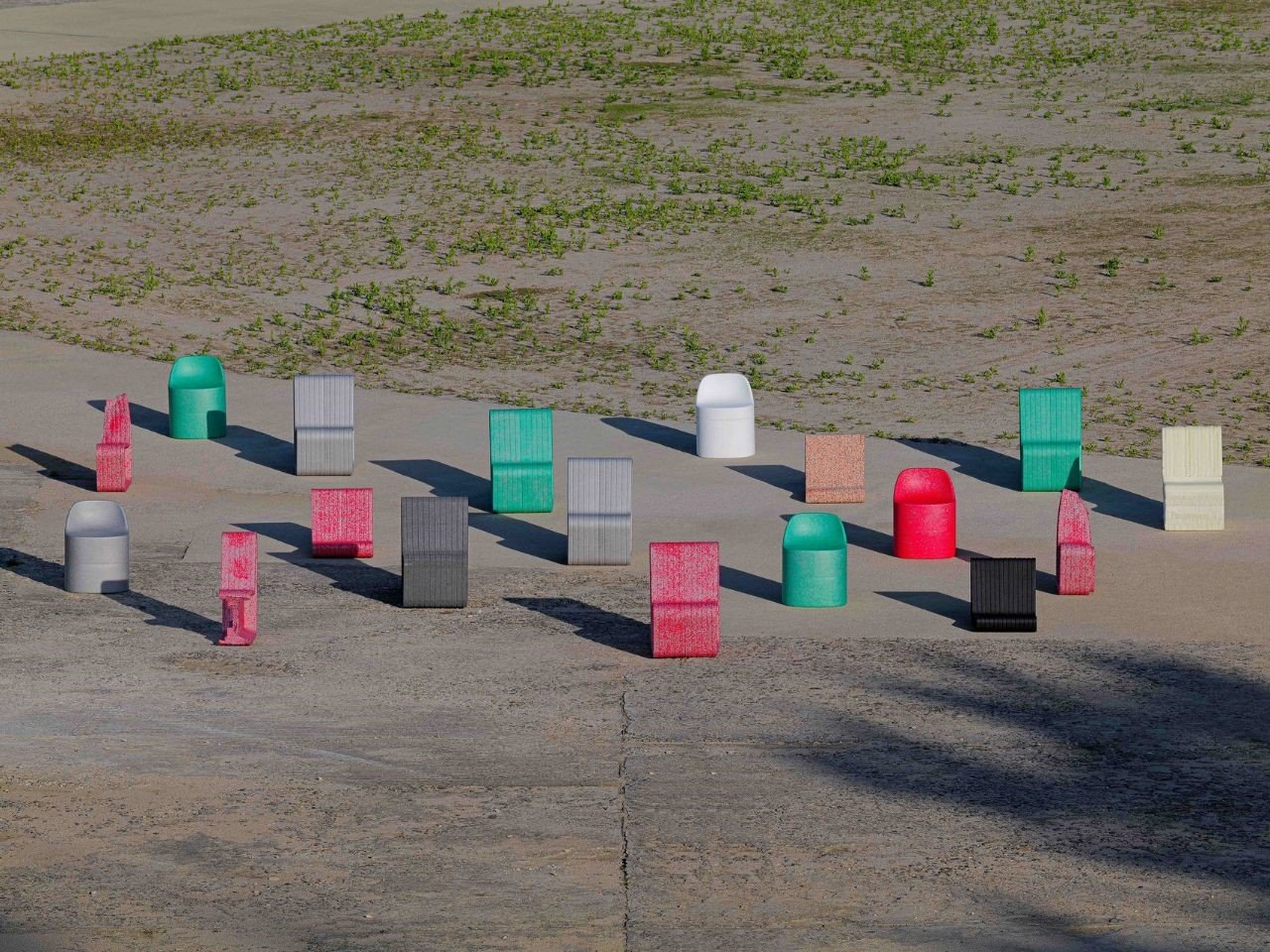 Public seat，Form&Foam，durability，Environmental protection design，EPP，