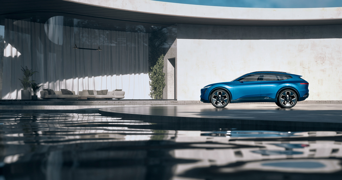 automobile，vehicle，Volkswagen ID. CODE，conceptual design，