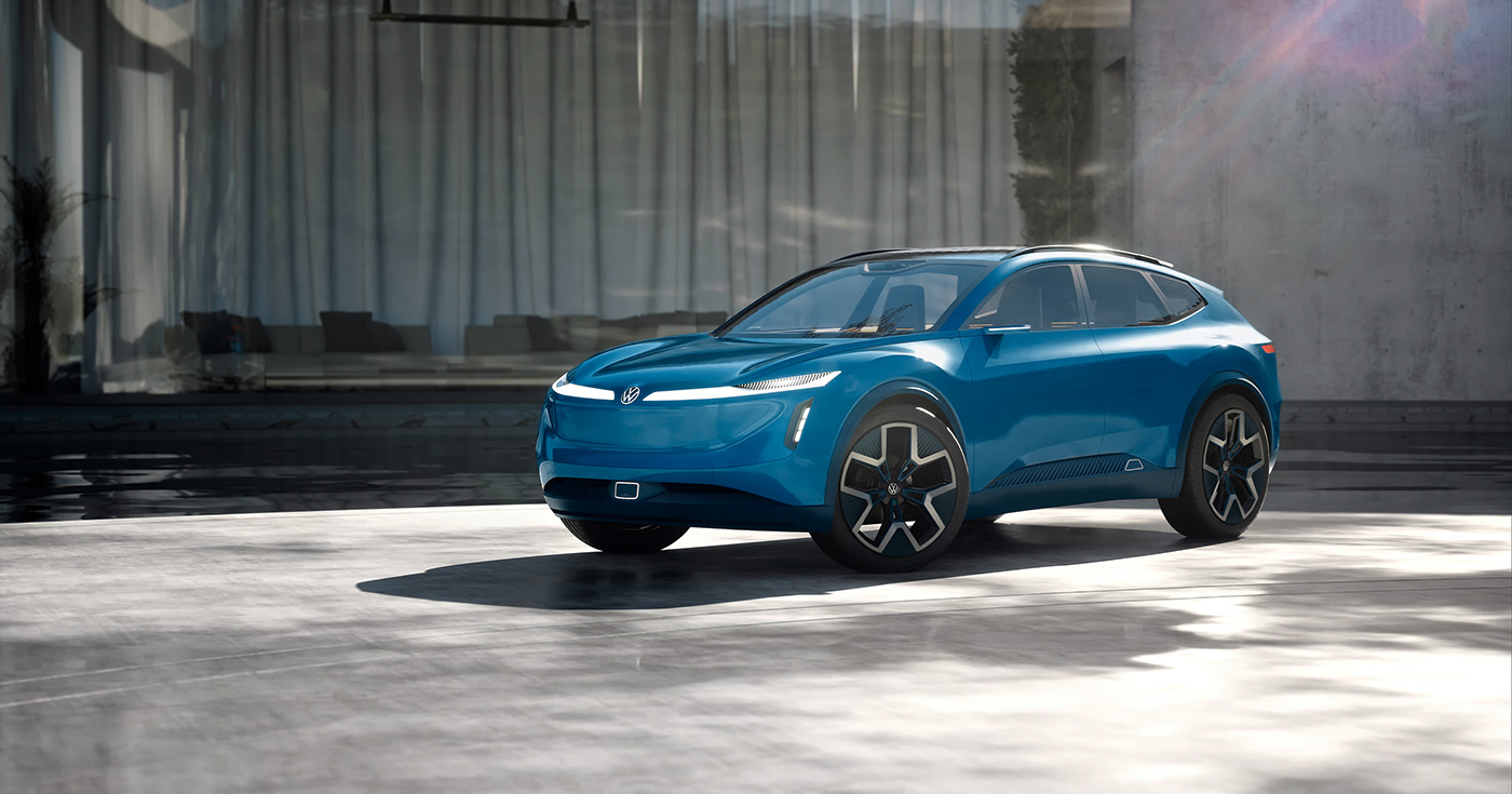 automobile，vehicle，Volkswagen ID. CODE，conceptual design，