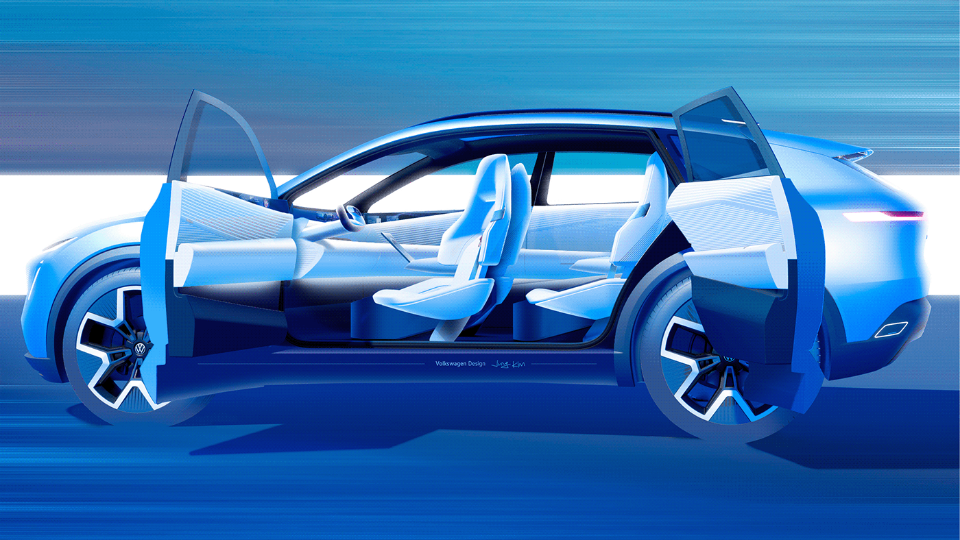 automobile，vehicle，Volkswagen ID. CODE，conceptual design，