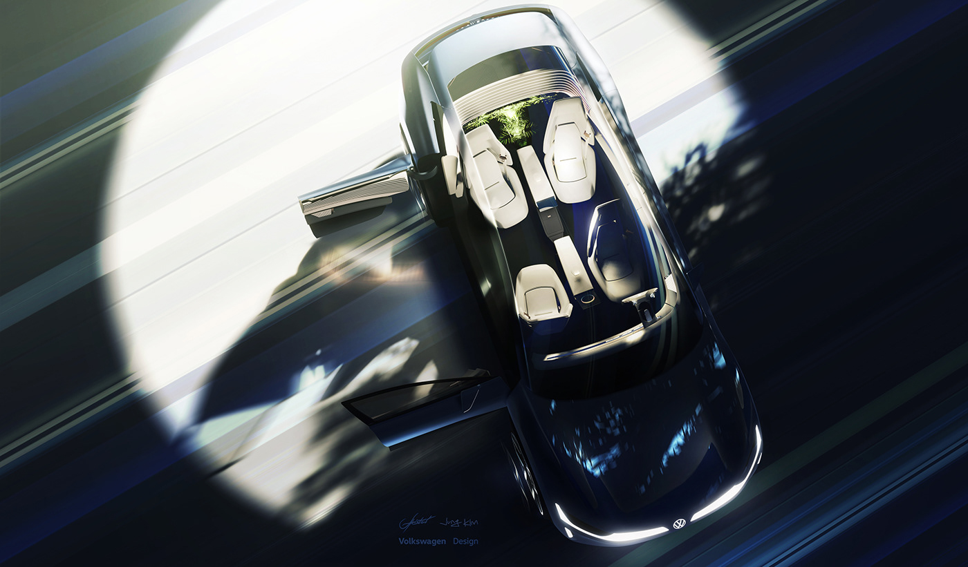 automobile，vehicle，Volkswagen ID. CODE，conceptual design，