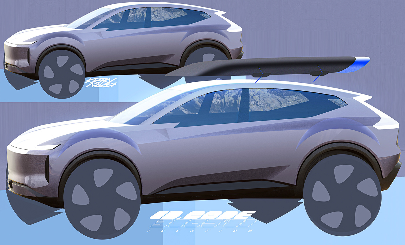 automobile，vehicle，Volkswagen ID. CODE，conceptual design，