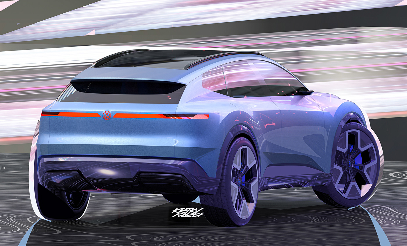 automobile，vehicle，Volkswagen ID. CODE，conceptual design，