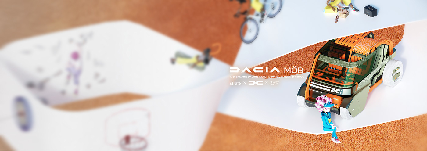 automobile，vehicle，Dacia MÖB，industrial design，