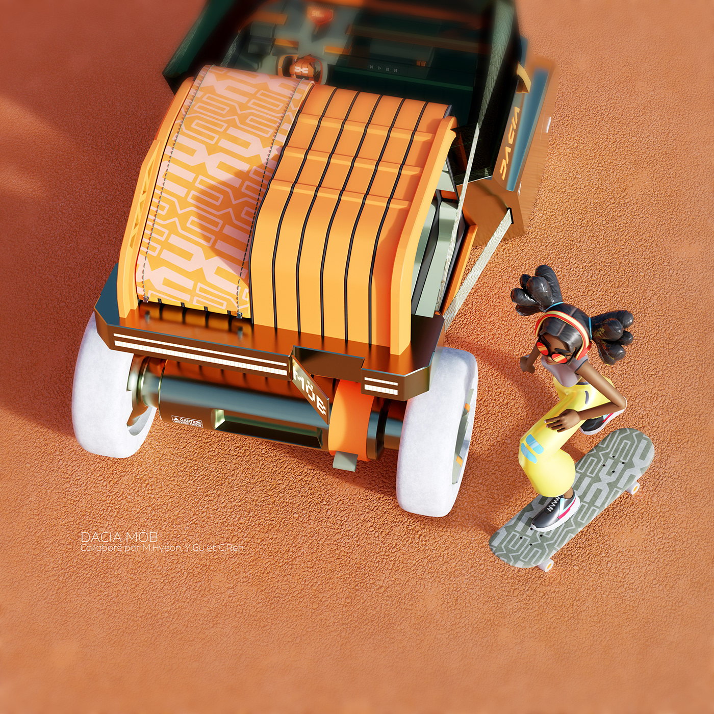 automobile，vehicle，Dacia MÖB，industrial design，