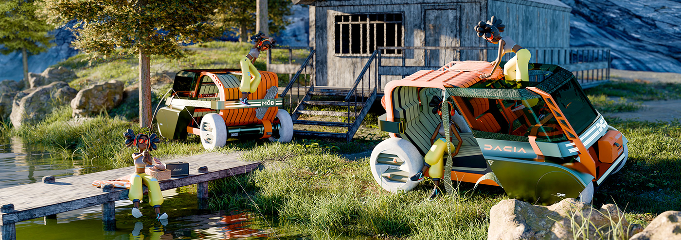 automobile，vehicle，Dacia MÖB，industrial design，