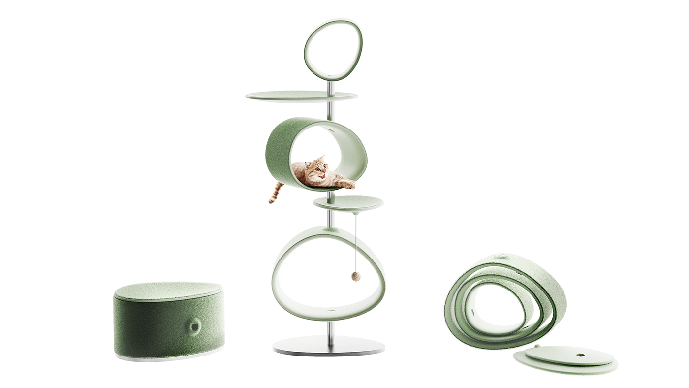 Pet Supplies & Pet，Pet toys，Cat climbing frame，STACKING cat tower，