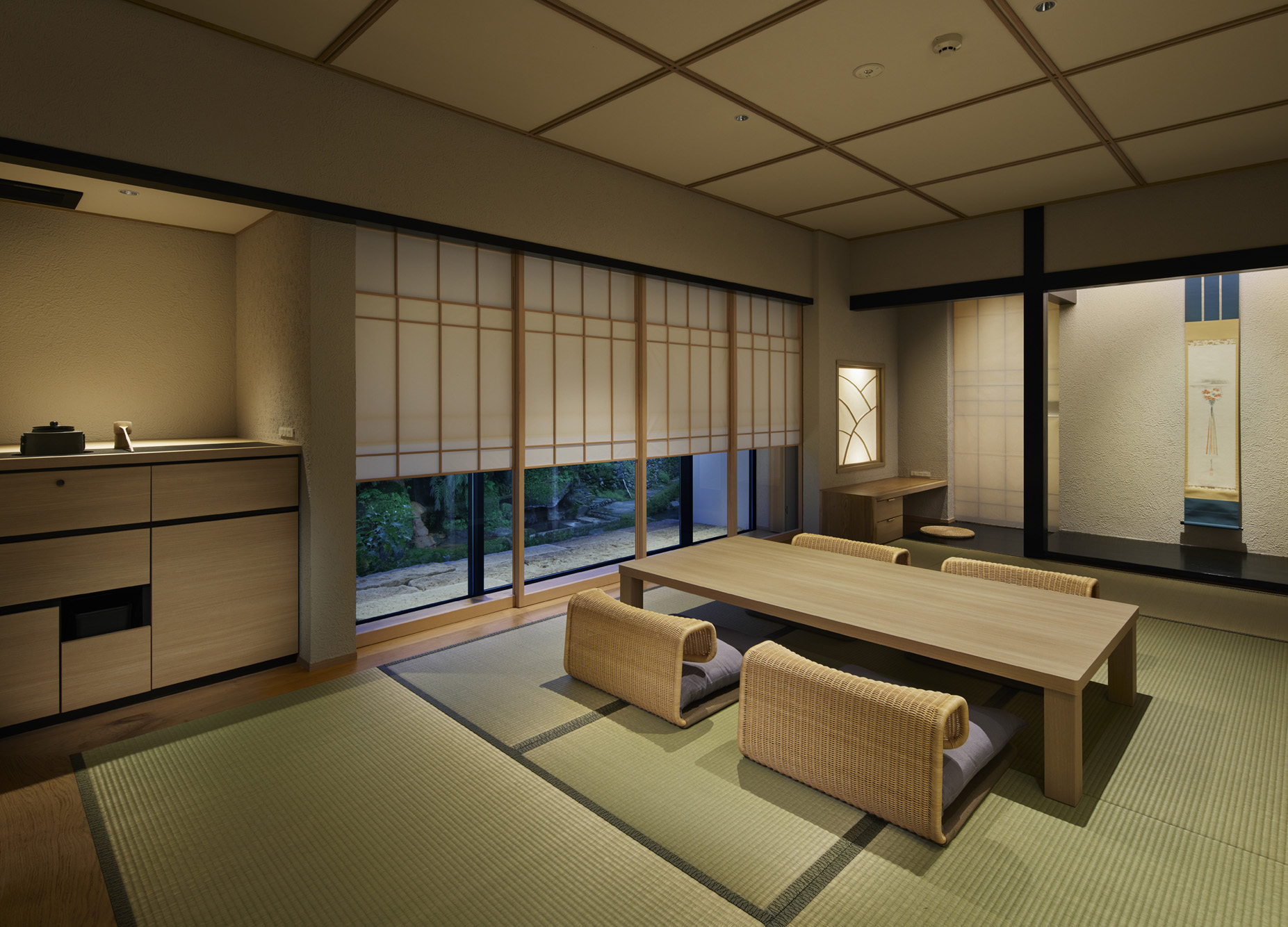 Hot Spring Design，space design ，Interior design，Natural Element Design，Simple design，Japanese traditional culture，