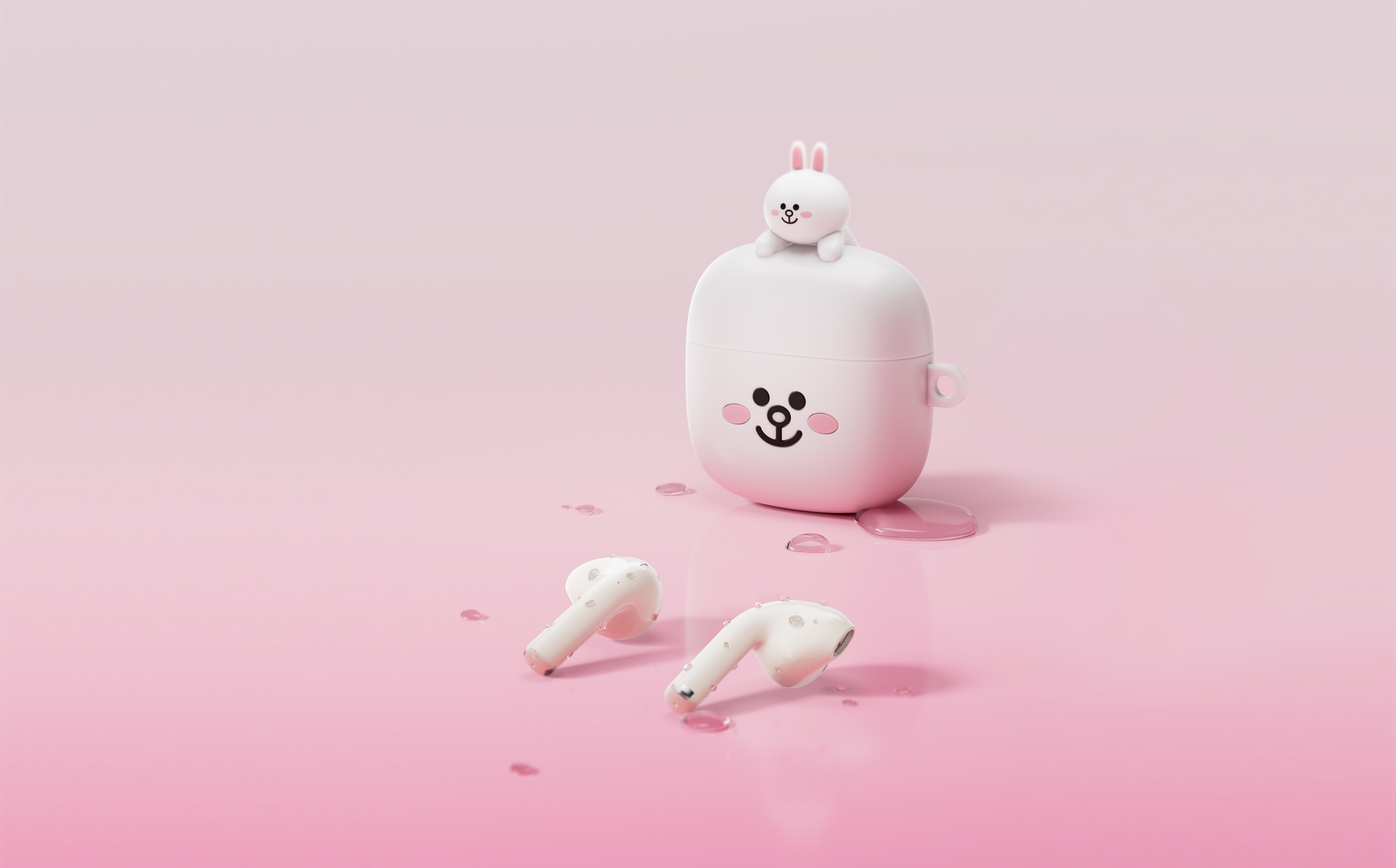 Bluetooth headset，Gift box，Line friends，jointly，flowers again，Rambler，