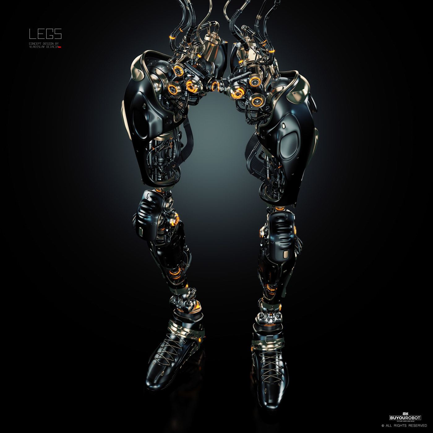 Mechanical leg，robot，Cybernetic，Prototype，