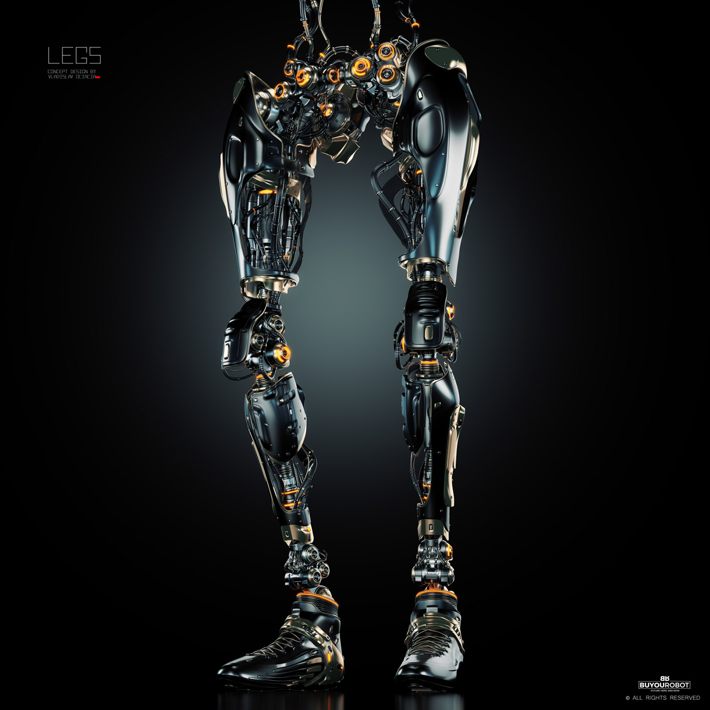 Mechanical leg，robot，Cybernetic，Prototype，