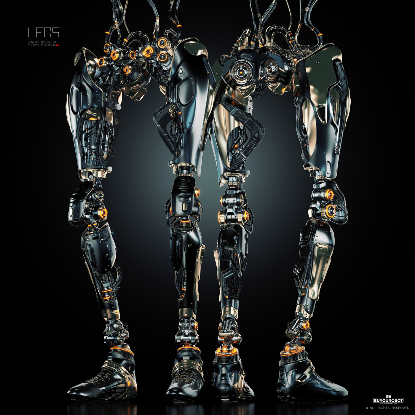 Mechanical leg，robot，Cybernetic，Prototype，