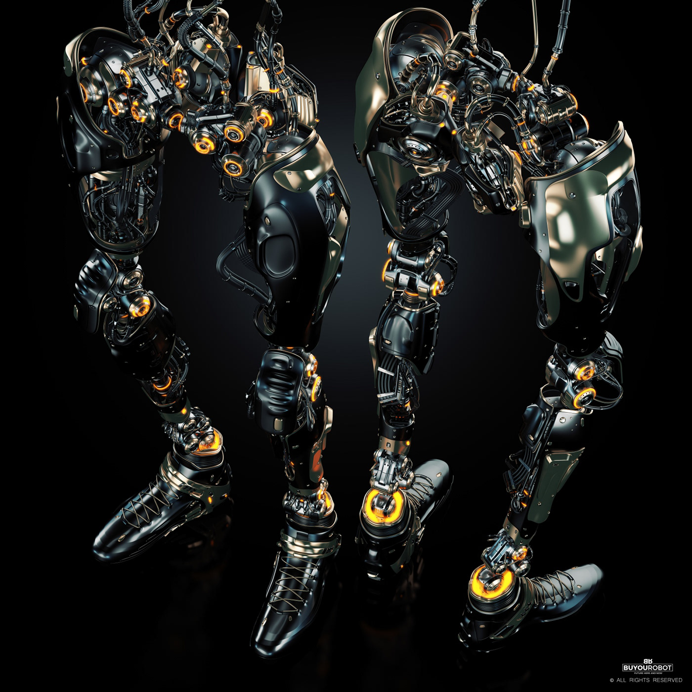 Mechanical leg，robot，Cybernetic，Prototype，