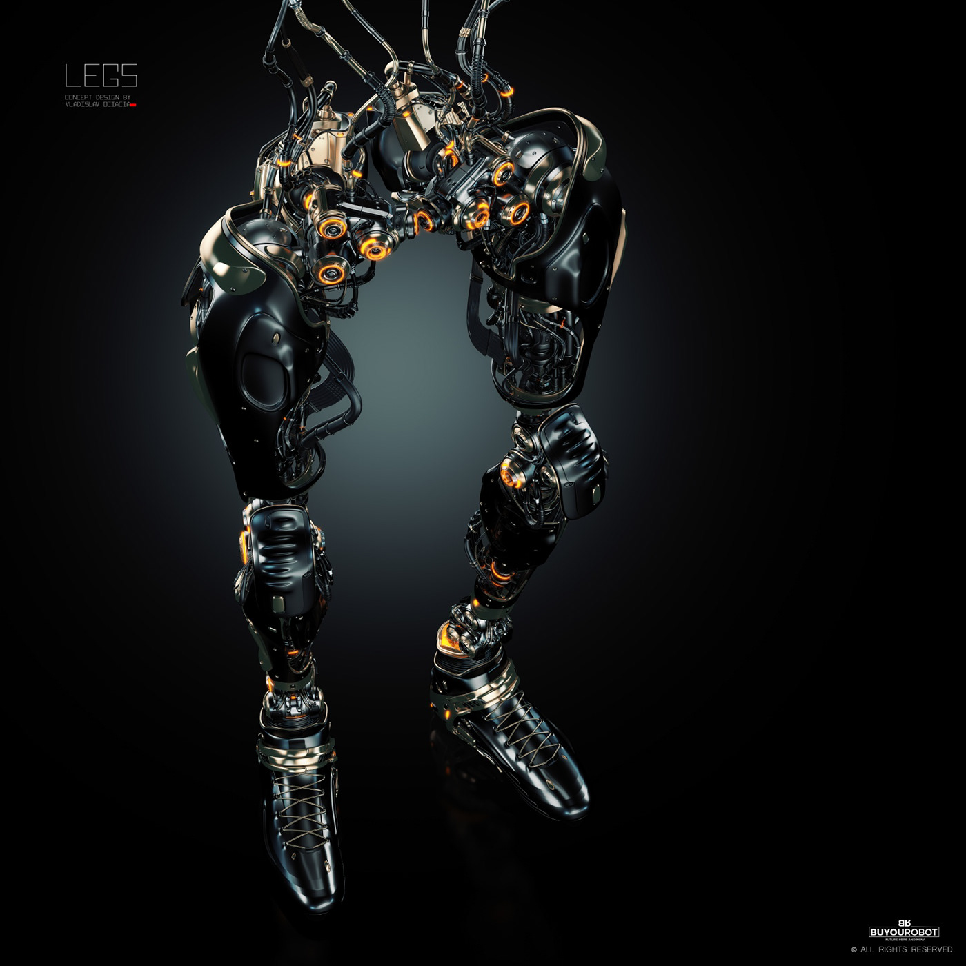Mechanical leg，robot，Cybernetic，Prototype，
