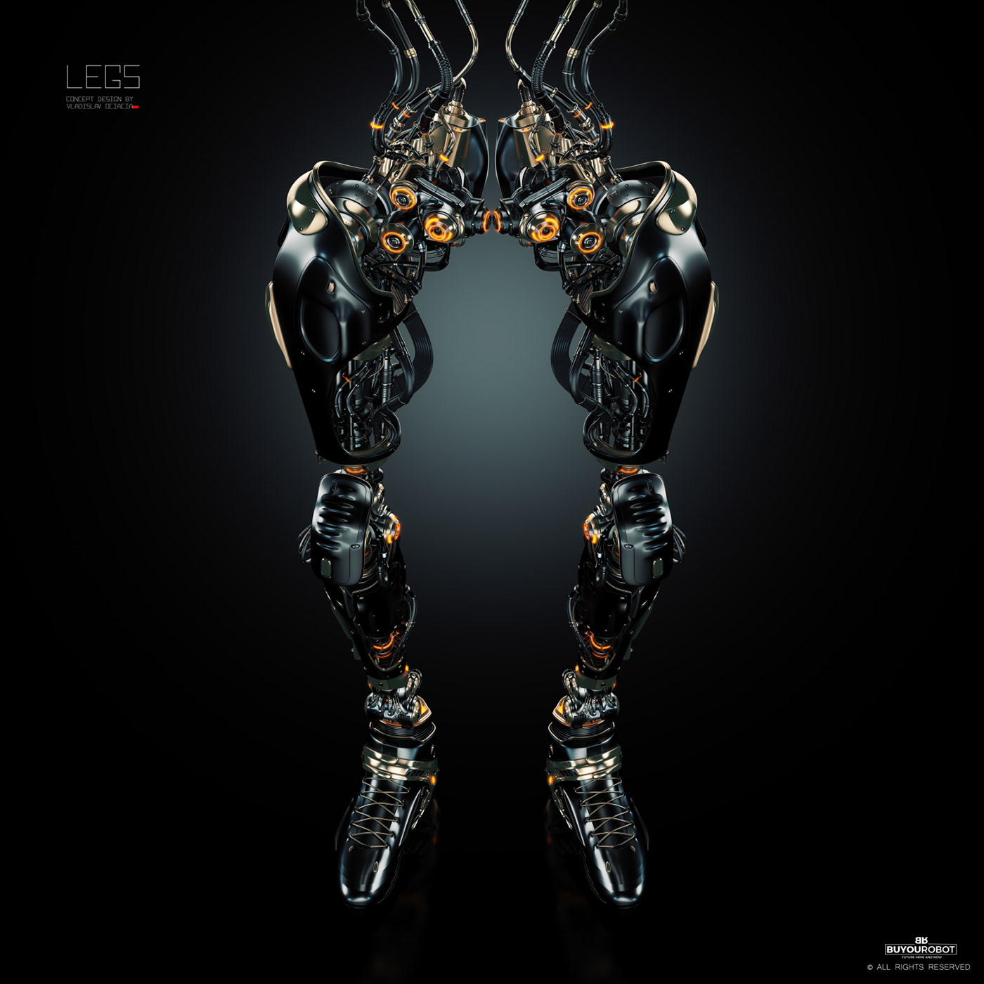 Mechanical leg，robot，Cybernetic，Prototype，