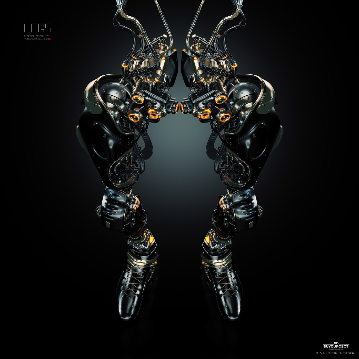 Mechanical leg，robot，Cybernetic，Prototype，