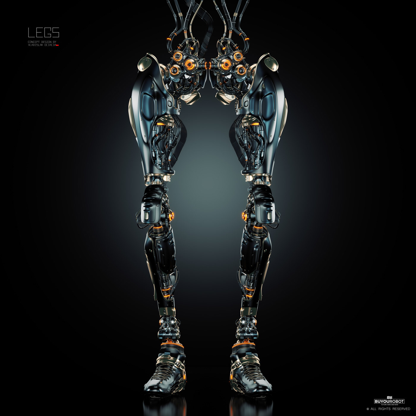 Mechanical leg，robot，Cybernetic，Prototype，