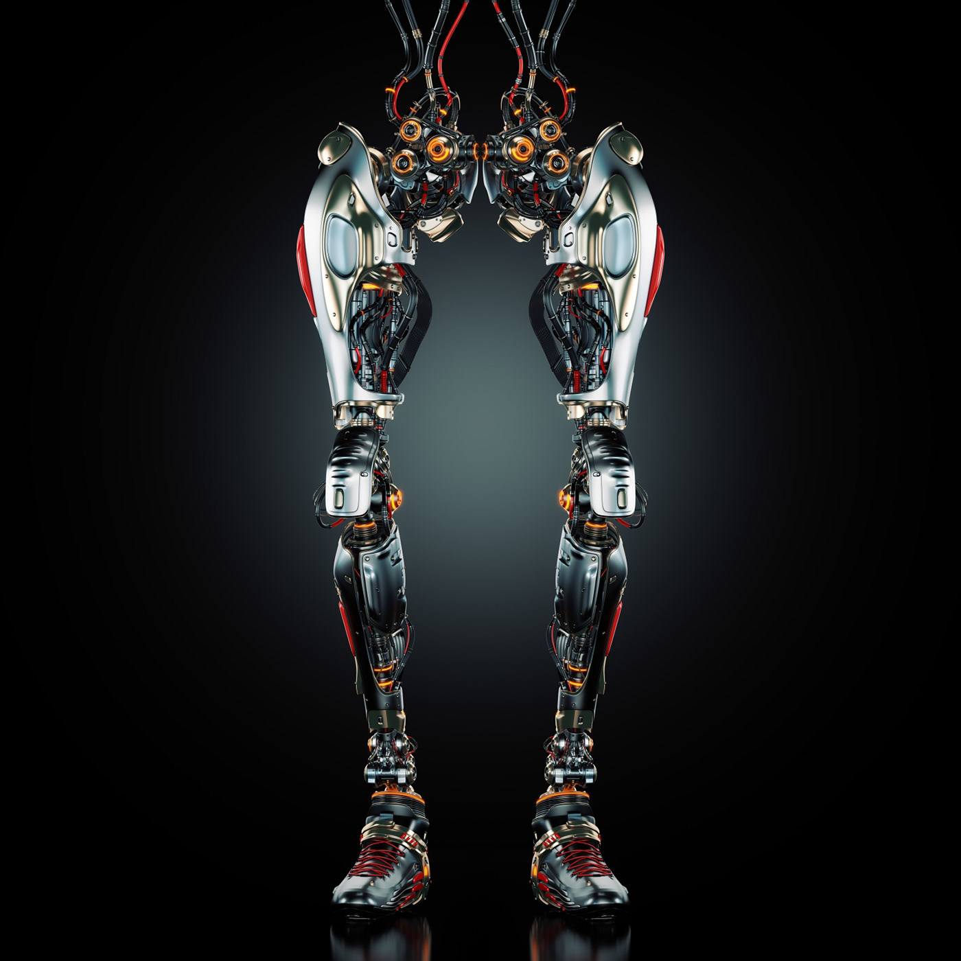 Mechanical leg，robot，Cybernetic，Prototype，