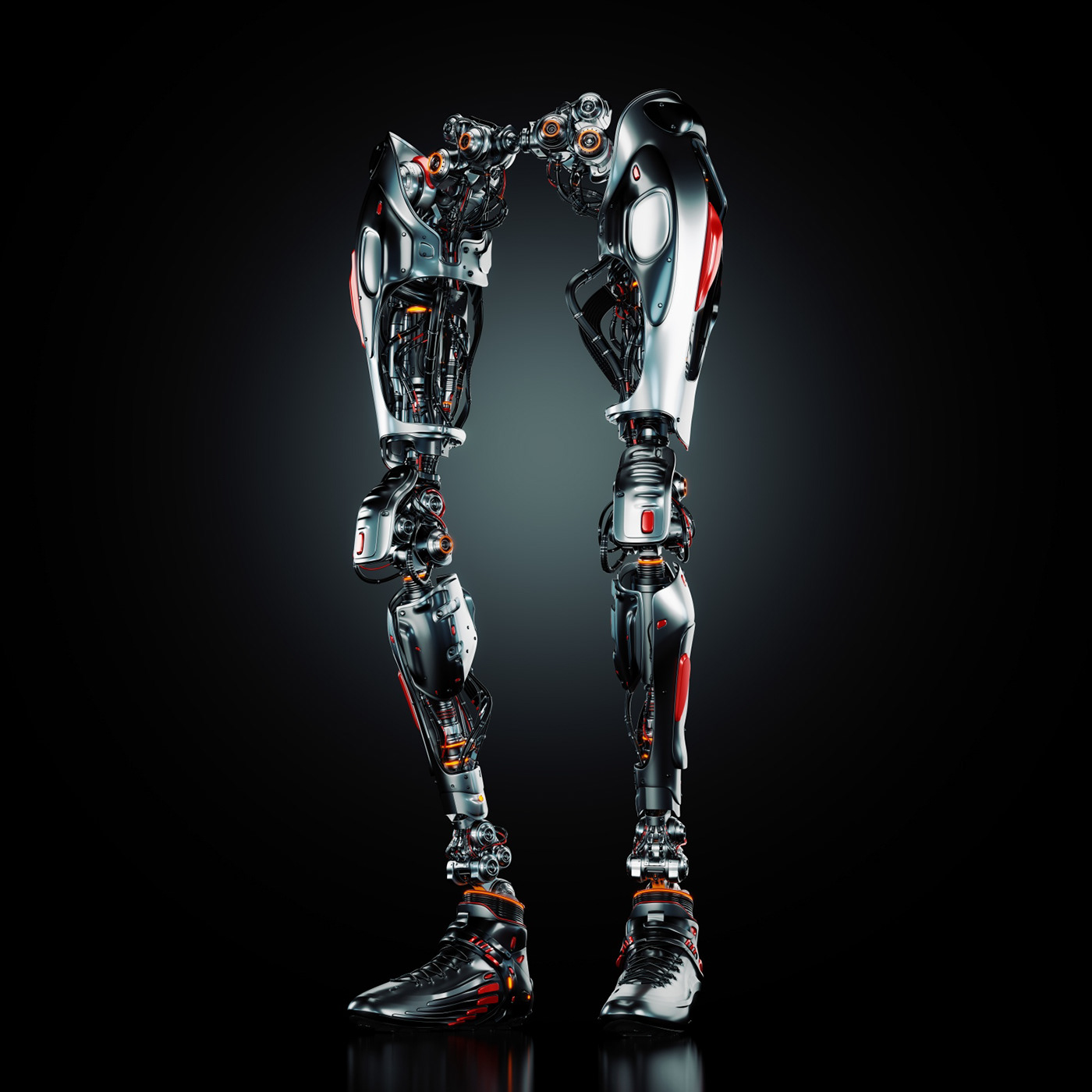 Mechanical leg，robot，Cybernetic，Prototype，