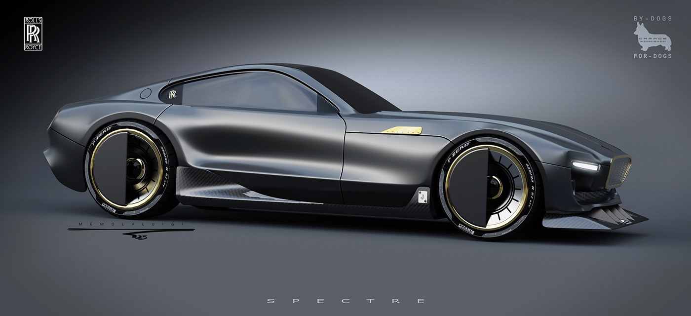 Rolls-Royce，spectre，V12，Super car，sketch，