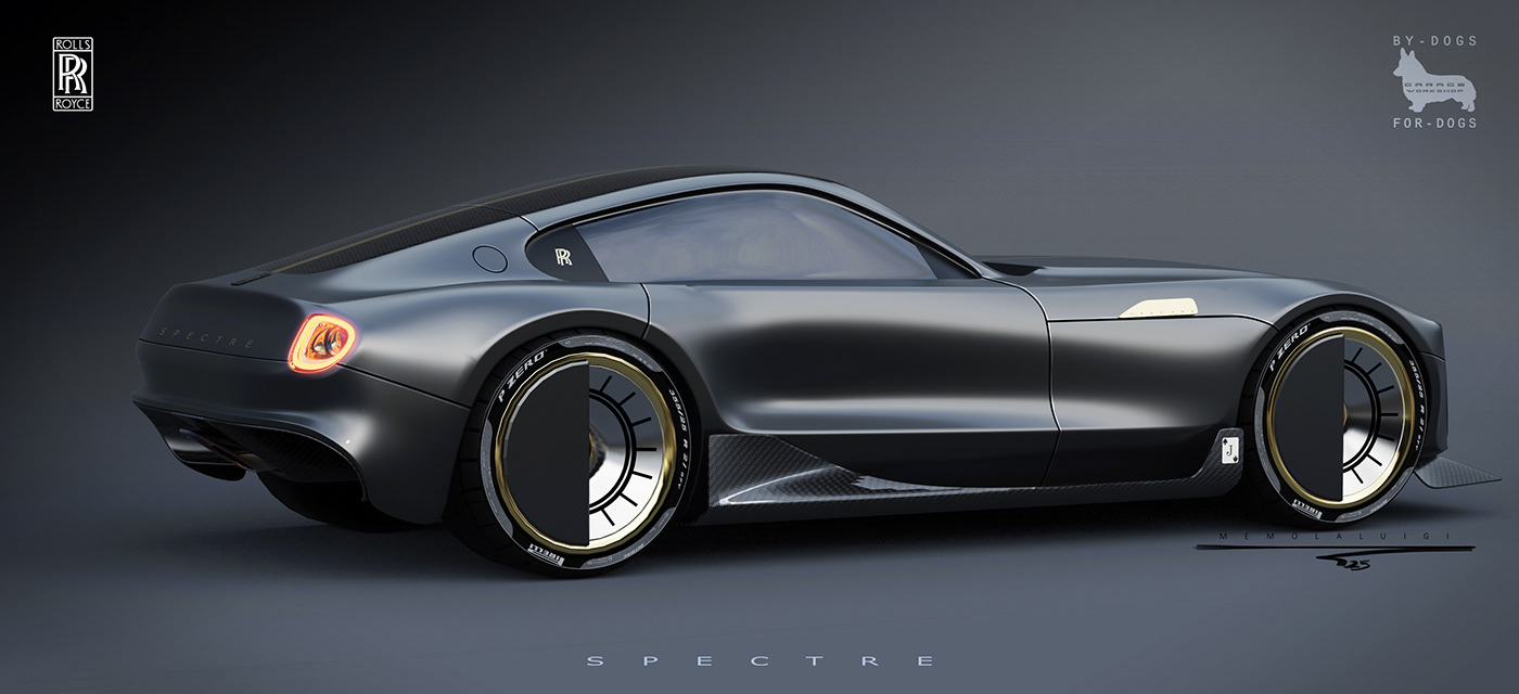 Rolls-Royce，spectre，V12，Super car，sketch，