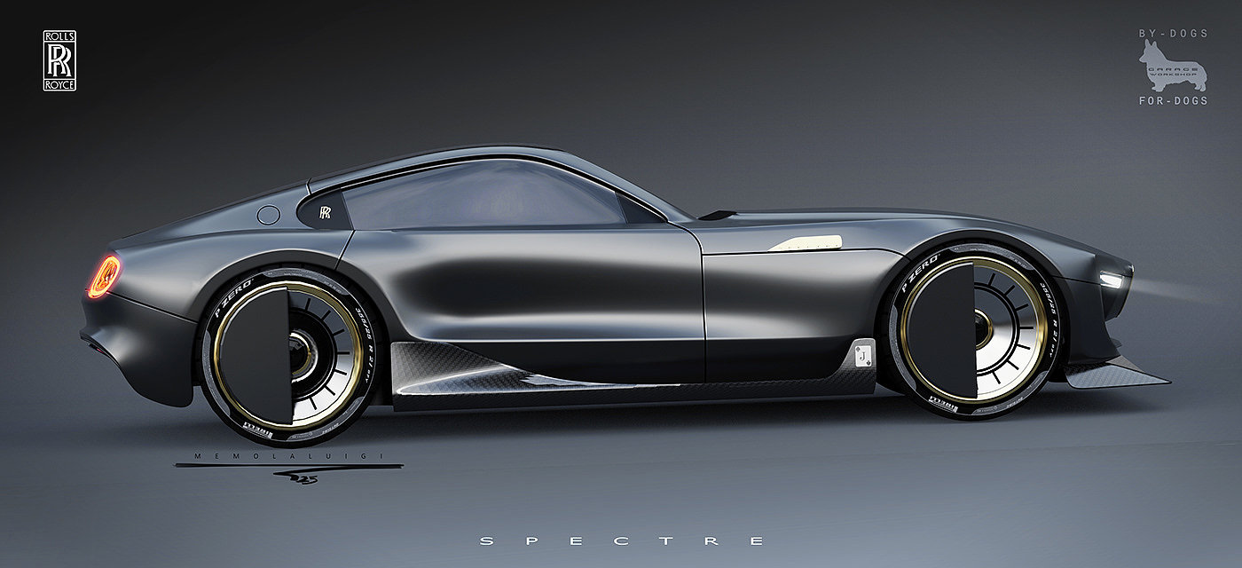 Rolls-Royce，spectre，V12，Super car，sketch，